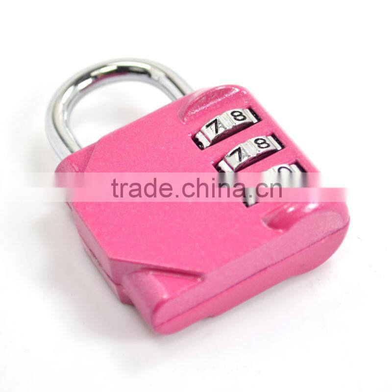 Trendy 3 Digital Combination Padlock/Lock Colorful Keyless Door Padlock Safe Lock