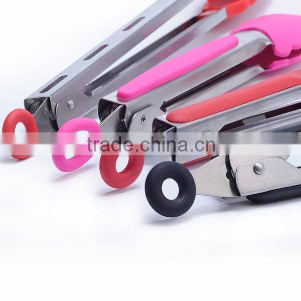 High Quality FDA Standard BPA Free Silicone Tong/ Silicone Food Serving Tong