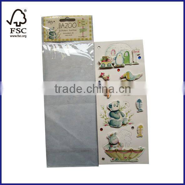 chipboard kids 3D sticker