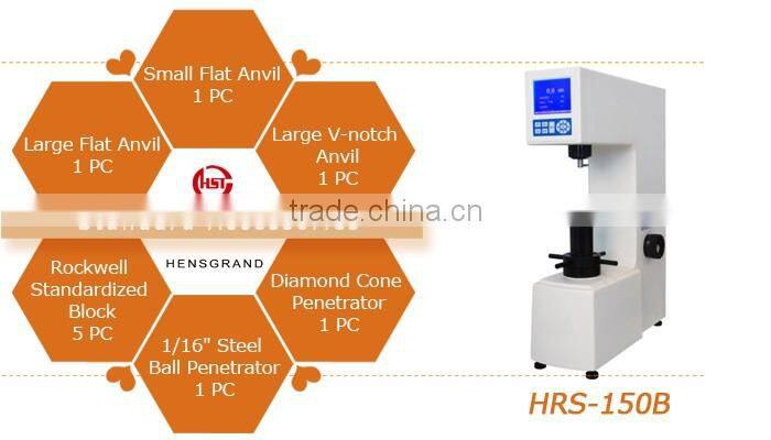 HRS-150B High Stroke Digital Display LCD screen Rockwell Rubber Hardness Tester/Hardness testing equipment