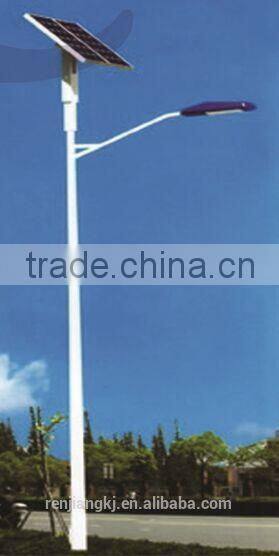 RJ 24W LED Lighting solar pv street lamps with pole for garden,street,park,pathway,highway Application