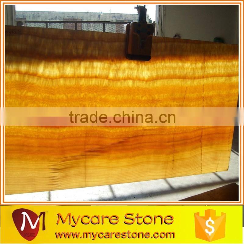 natural polished honey yellow onyx luxury floor tile