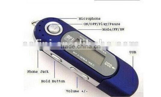 2015 HOT Top Selling Mp3 Player WITH FM Mp3, TF card support