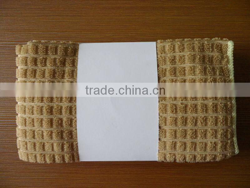 Microfibre little square knitted cloth