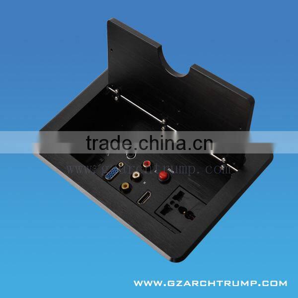 CE RoHS FCC Motorized tabletop pop up socket for Conference Table