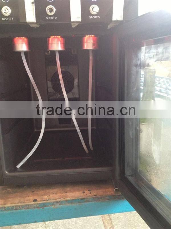 2 bottles beer shot machine wine dispenser machine ,beer /liquor beverage cooler dispensers