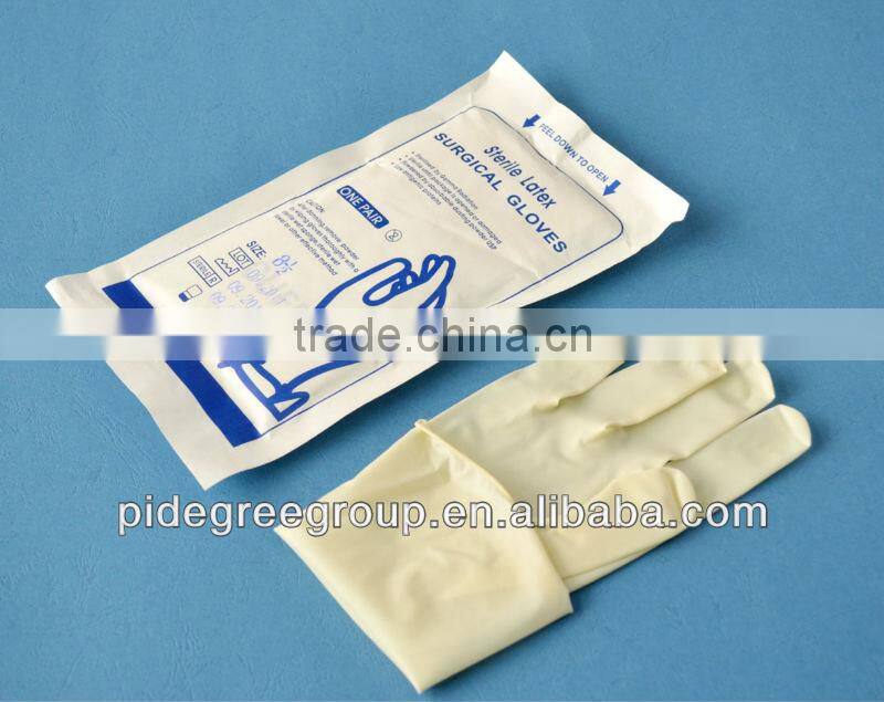 Sterile Latex Surgical Gloves Hospital Dental Medical Operation Best Sale 2014