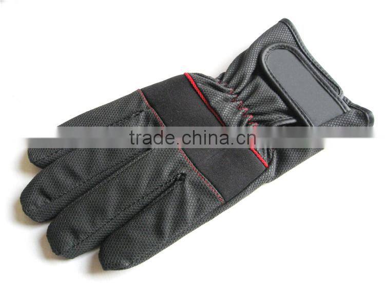 Newest Warmly Winter PU Driving Cheap Bike Gloves 2015
