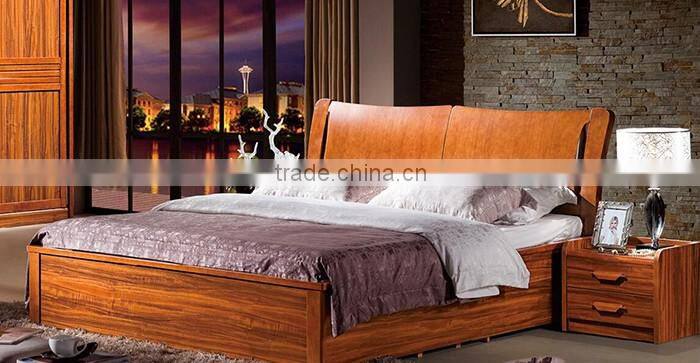Solid Wood Bed Room Furniture Set Bedroom Unit Including Beds/Bed side cabinet/Chest/Dresser