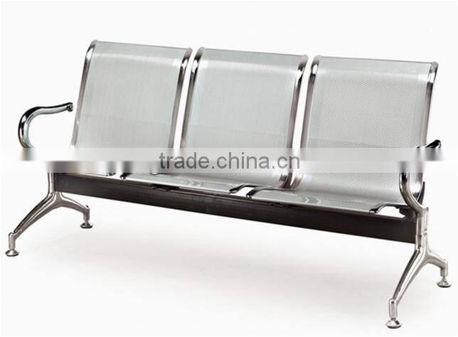 Chrome 3 Seat Hospital Chair Waiting Chair with Quality Gurantee