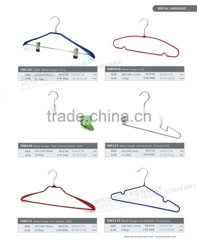 6ps black foamed metal stainless steel shirt clothes hangers collection