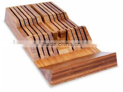 Durable and cheap most popular design bamboo knife rest for sale