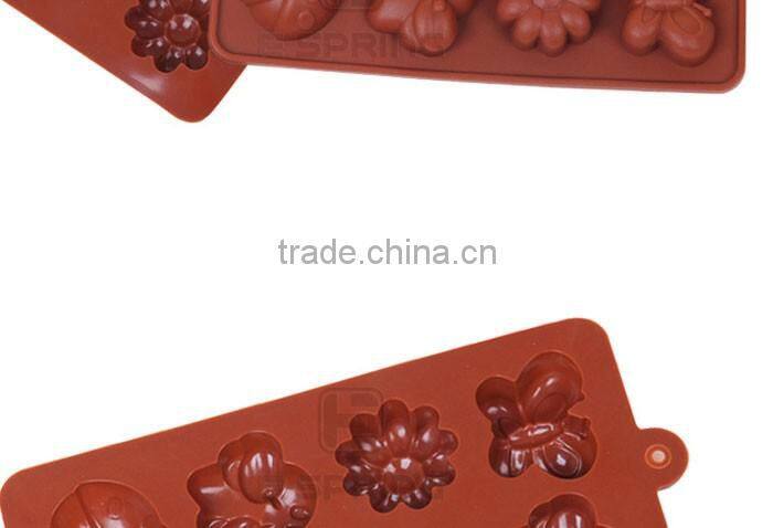 8 Cavity Insect Shapes Silicone Cake Chocolate Mold