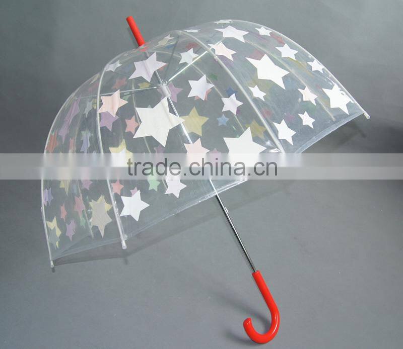 transparent umbrella print inside umbrella