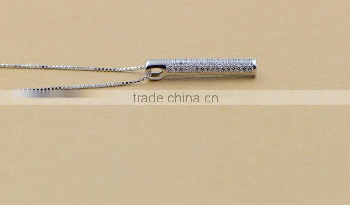 Article S925 pure silver drill collar bone chain female personality type fashion necklace in Europe and America