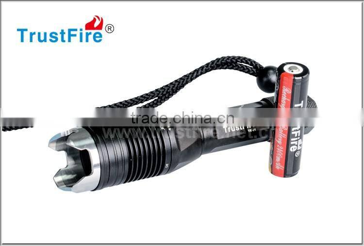 Hot sale cree flashlight TR-J1 with one CREE XM-L T6 1000 lumen rechargeable battery !!!