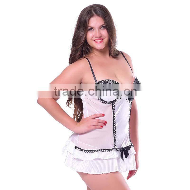 Top sale sheer white bra set lingerie