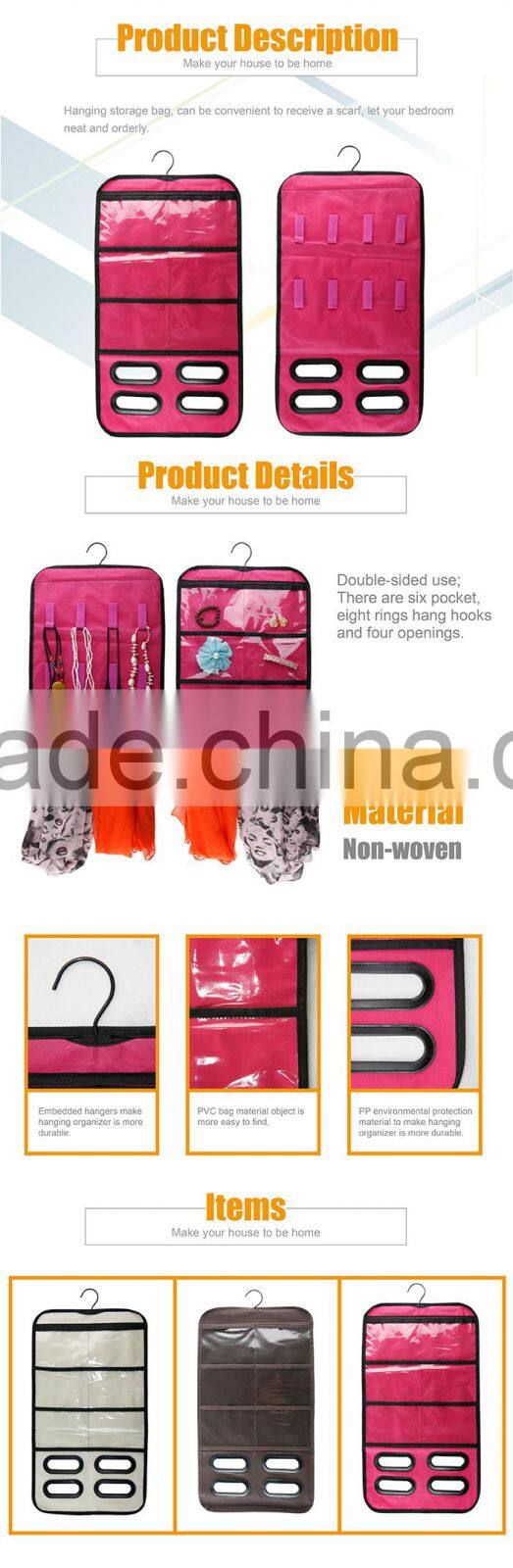 innovative multi-function hanging jewelry organizer