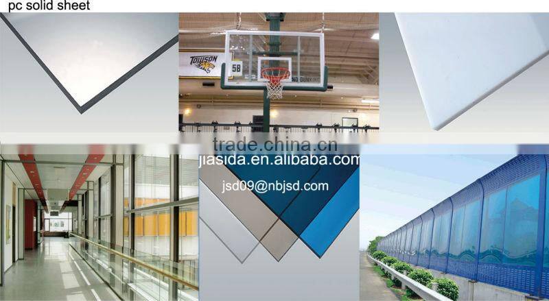 JIASIDA polycarbonate glasses,plastic glass,pc plastic glass