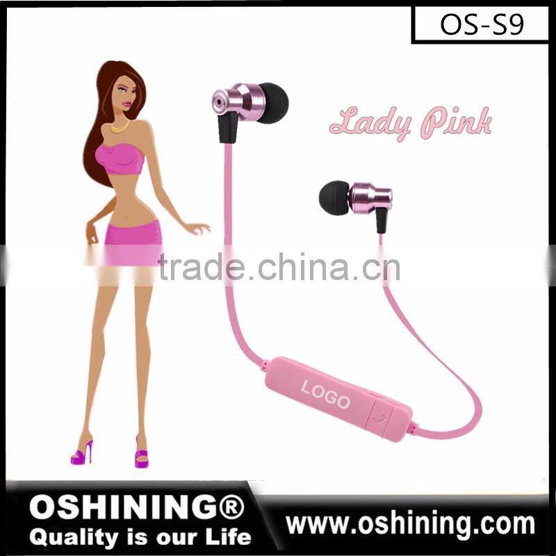 High quality noise cancelling sports bluetooth wireless earphones