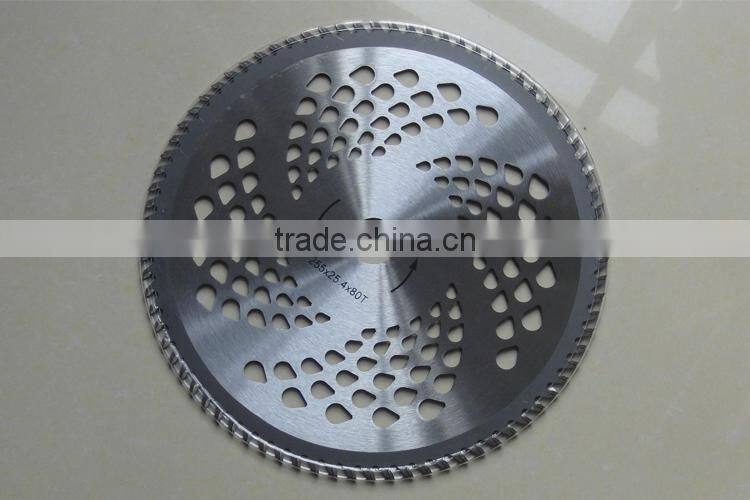 Gas petrol type brush cutter grass trimmer straight metal blade