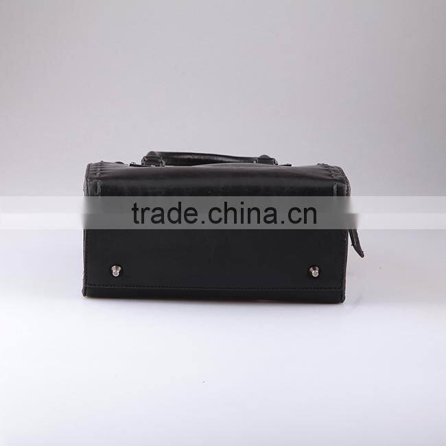 4020- Latest 2016 design shoulder strap ladies fashion genuine leather handbags carteras de cuero