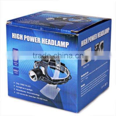 led rechargeable zoom headlamp diving headlamp