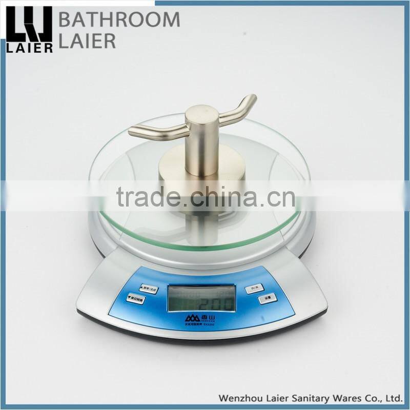 12835 new hot selling products nickel brushed bathroom design wall mount robe hook