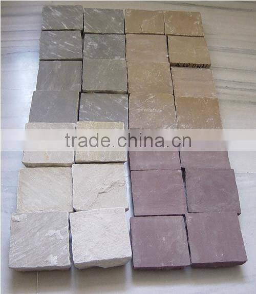 White cobble and pebble stone for decoration