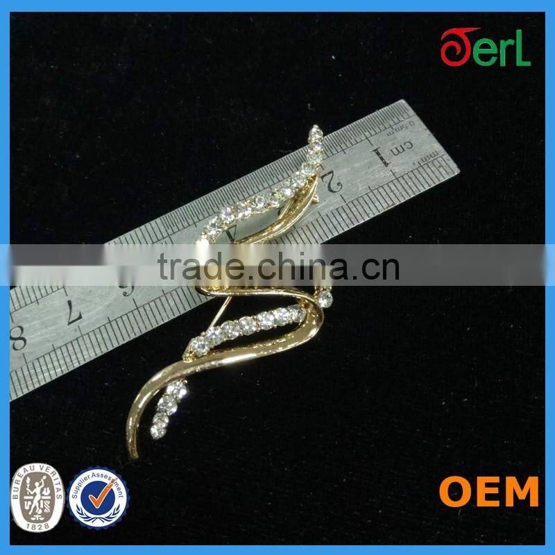 Latest Trendy Design Crystal fashion brooches for mens suits