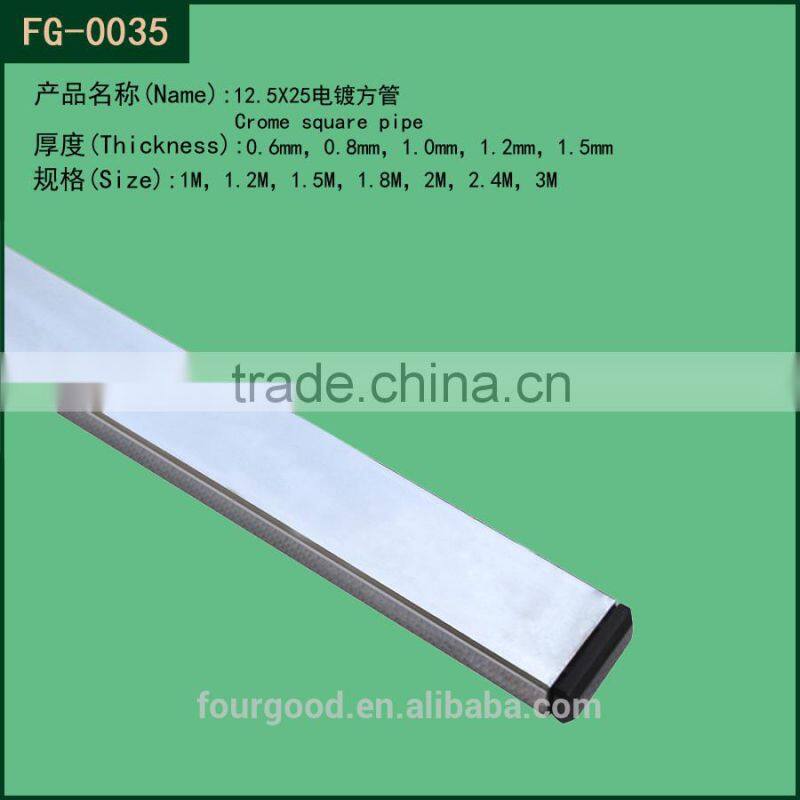 widely use display chrome metal round tube