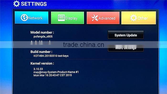 Amlogic S805 Quad-Core iptv boxes MXV 1080P ott tv box