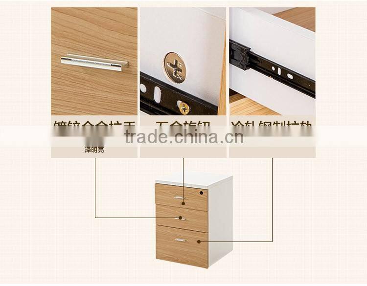 2016 Best selling High quality wooden small cabinet with three drawers for office