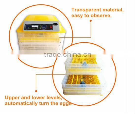 2016 Fully Automatic Best price chicken egg hatching machine with plastic incubator egg tray
