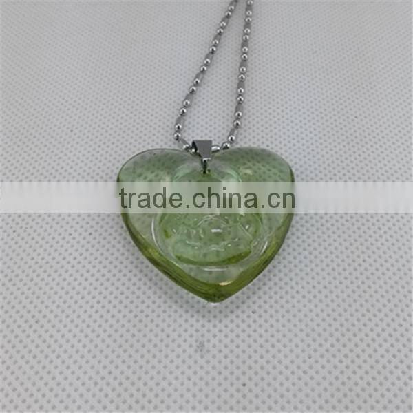 In stock coloured glaze pendant /heart pendant