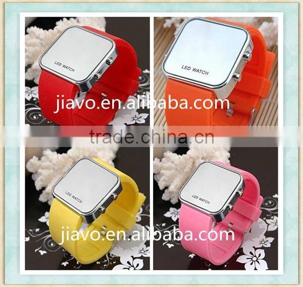 2015 wholesale colorful silicone led watches with factory price