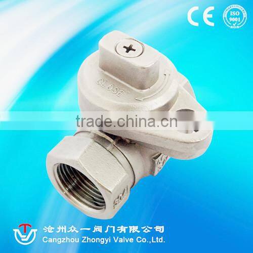 manufacturer of stainless steel 2pc thread ball valve