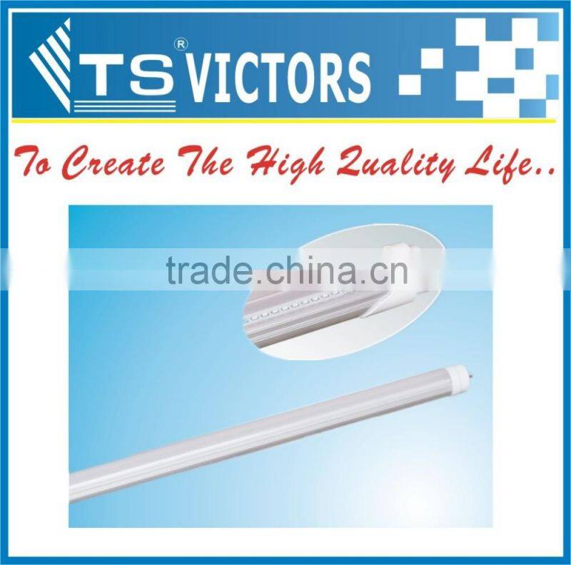T8 led tube lamp 18w 4ft 120cm aluminium and pc cover CRI>80 SMD2835