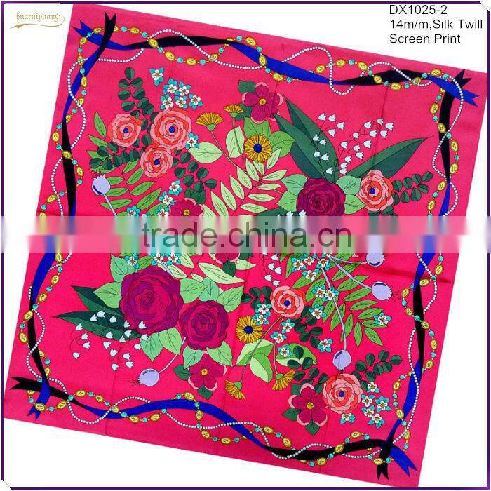 Factory Best Price Hand Printed Handkerchief