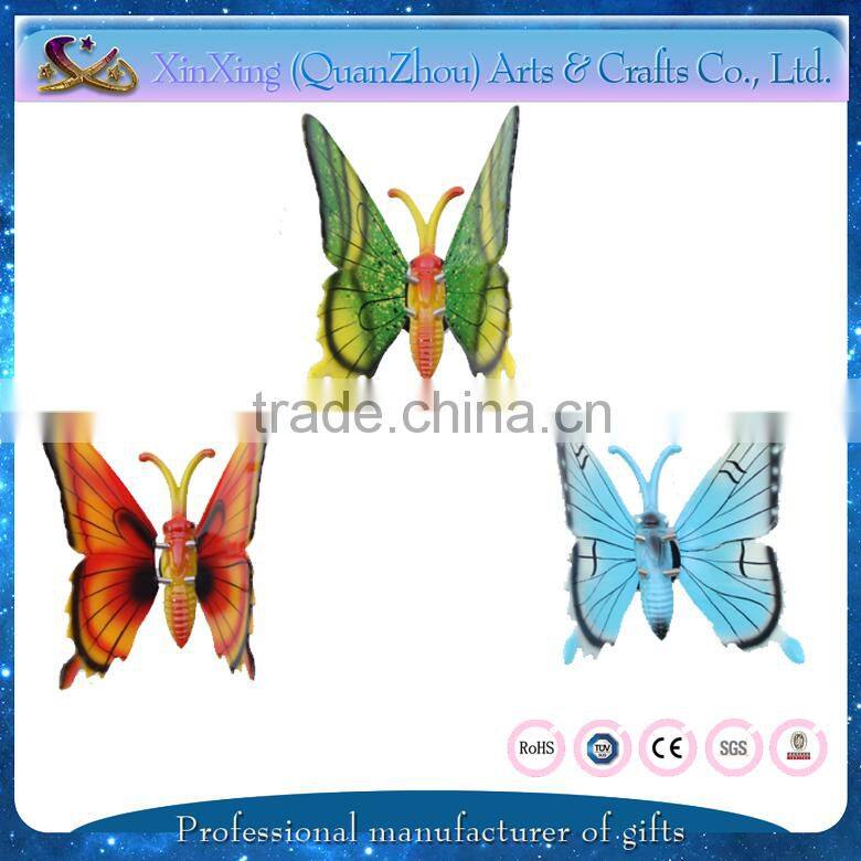 Vivid custom 3D plastic figurine butterfly magnet