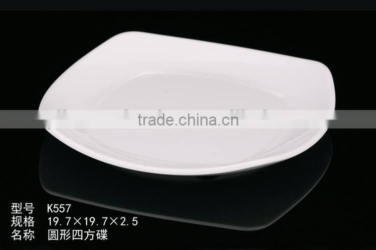 100% mealmine A5top food grade square melamine plastic tableware for salad