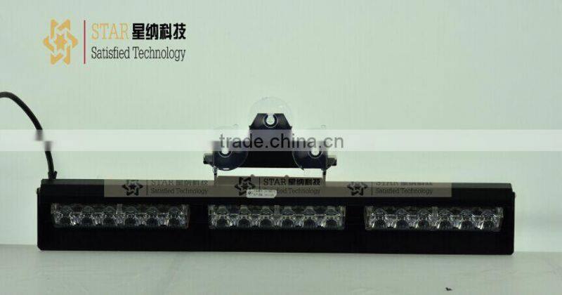 12V Red blue led strobe light bar,dash interior warning flashing light