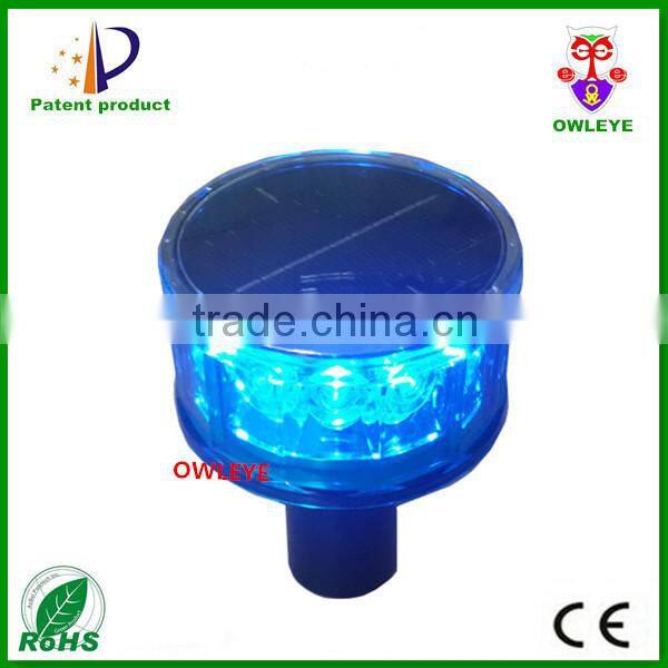 Solar airport runaway LED warning lights