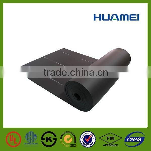 Huamei Embossed texture rubber foam insulation