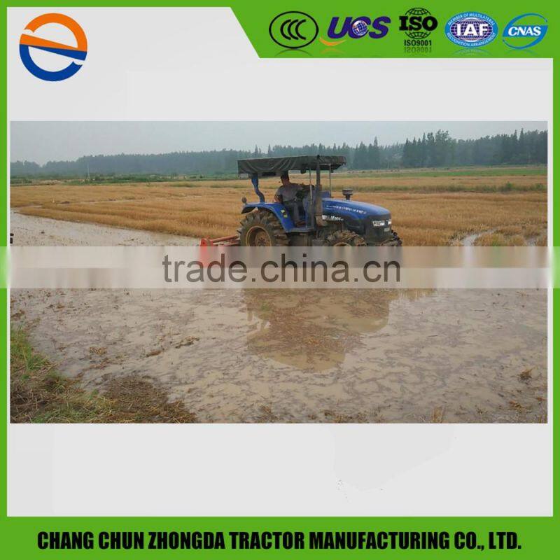 Farm tractor high quality rice and wheat gear & chain drive rotary tiller
