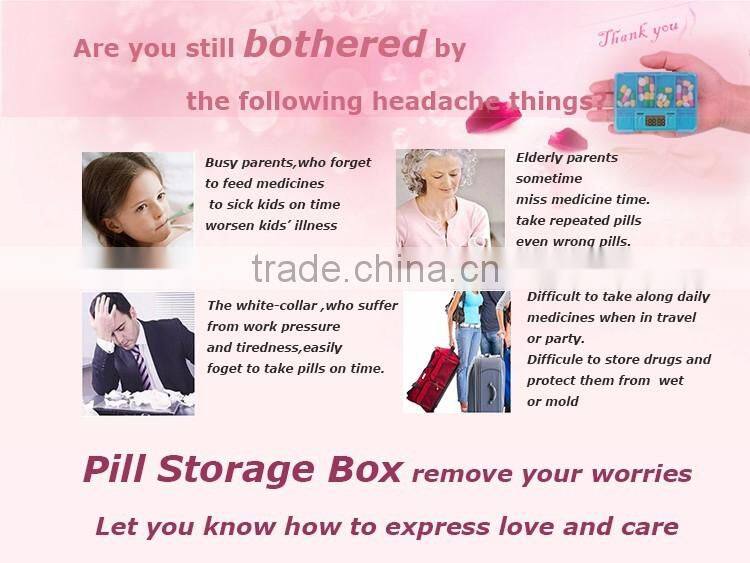 Economic Manufacture Plastic Portable Weekly Pill Box