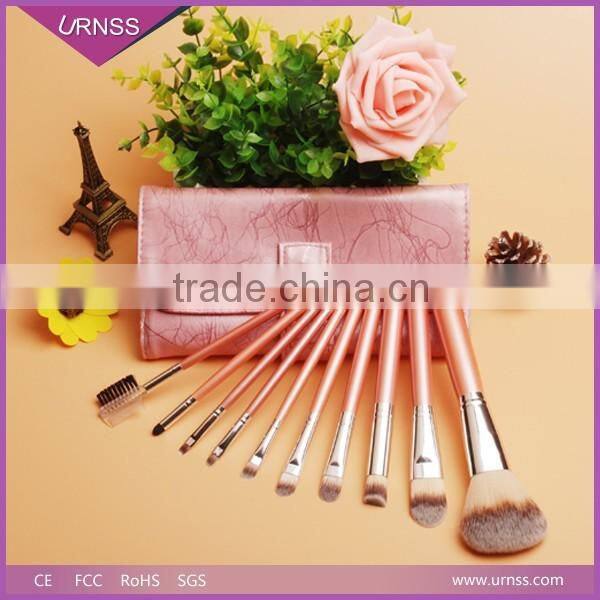 Best Price Private Label 10pcs Pink Professional Makeup Brush set