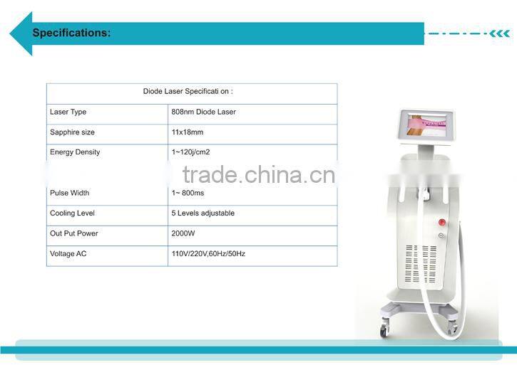 Powerful Germany Tec 808nm diode laser hair removal beauty equipment---DIDO-V