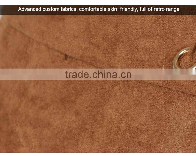 Bonvatt Fashion sexy high waist belt suede package hip skirt