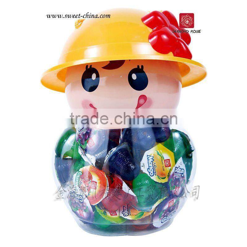Cartoon shaped fruit jelly